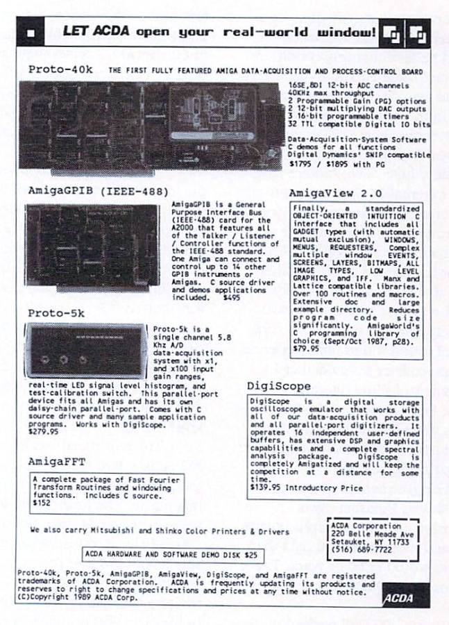 ACDA Proto 5K - Vintage Advert - Date: 1989-06, Origin: US