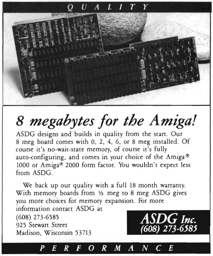 ASDG 8M & 8MI - Vintage Advert - Date: 1988-12, Origin: CA