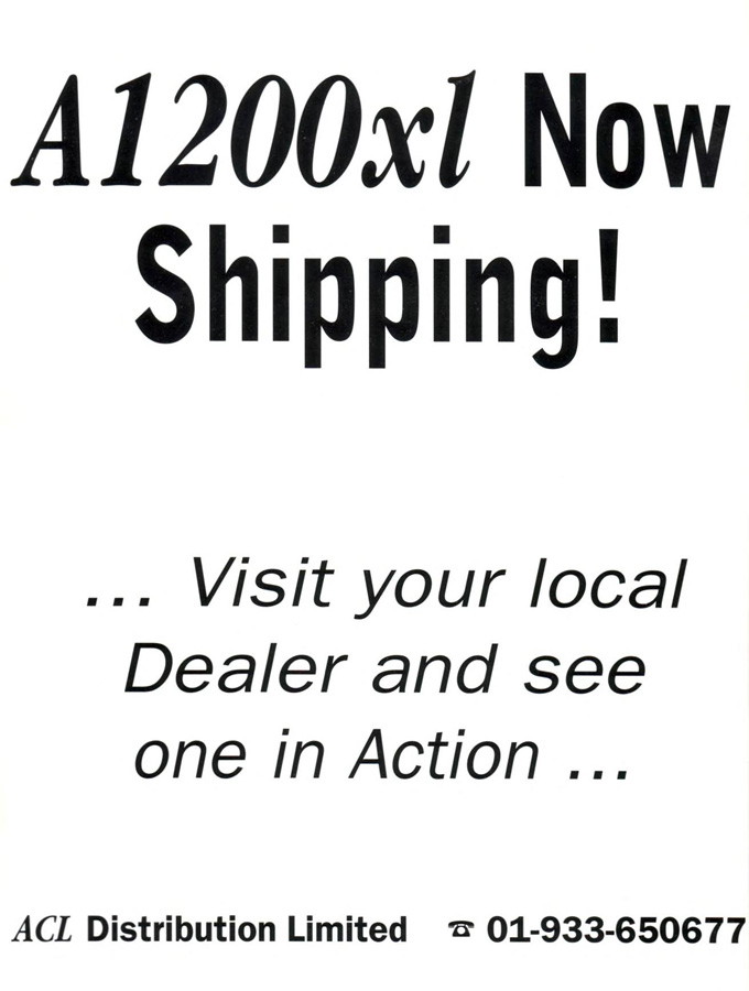 ACL Distribution A1200xl - Zeitgen&ouml;ssische Werbung - Datum: 1995-11, Herkunft: UK