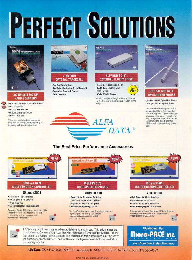 BSC / Alfa Data MultiFaceCard 3 - Vintage Advert - Date: 1994-02, Origin: US