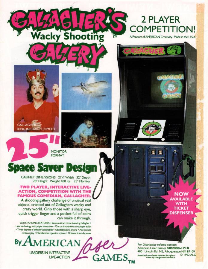 American Laser Games Laser Games - Vintage Ad (Datum: 1992, Herkunft: US)
