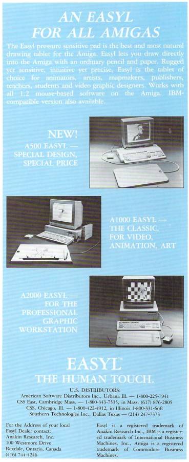 Anakin Research Easyl - Vintage Advert - Date: 1987-11, Origin: US