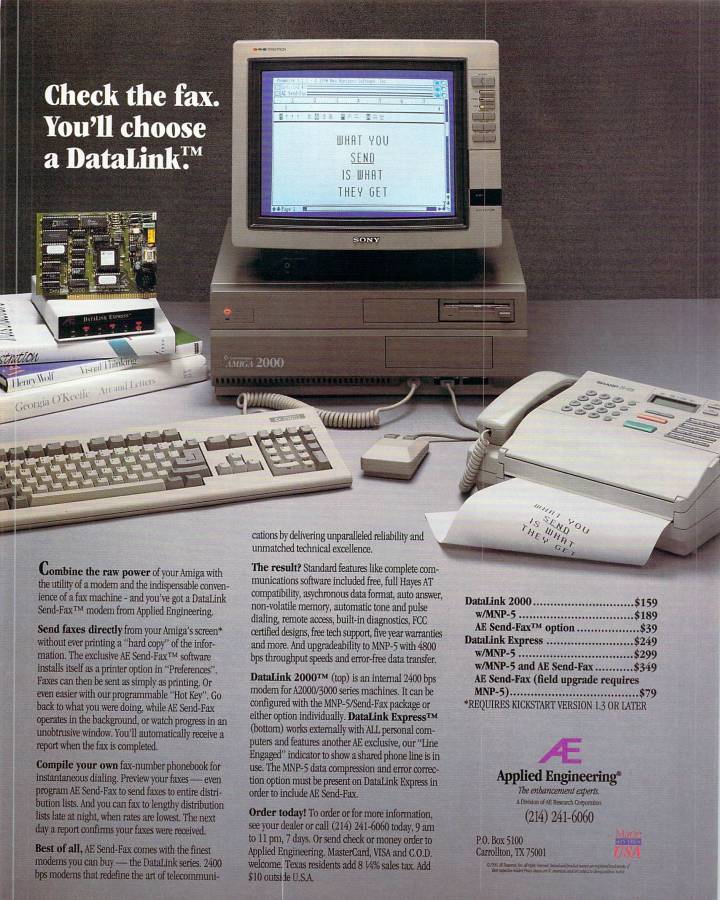 Applied Engineering DataLink 2000 - Vintage Advert - Date: 1990-12, Origin: US