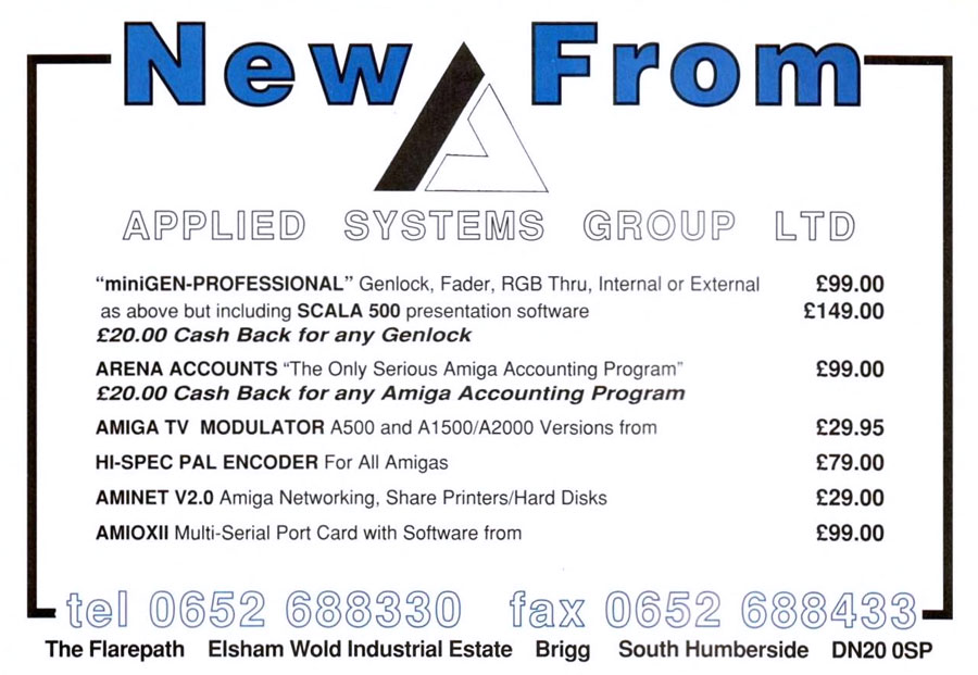 Applied Systems Development MiniGEN - Vintage Advert - Date: 1993-03, Origin: GB
