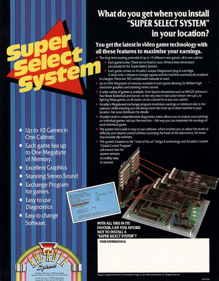 Arcadia Systems Super Select System - Vintage Advert - Date: , Origin: US