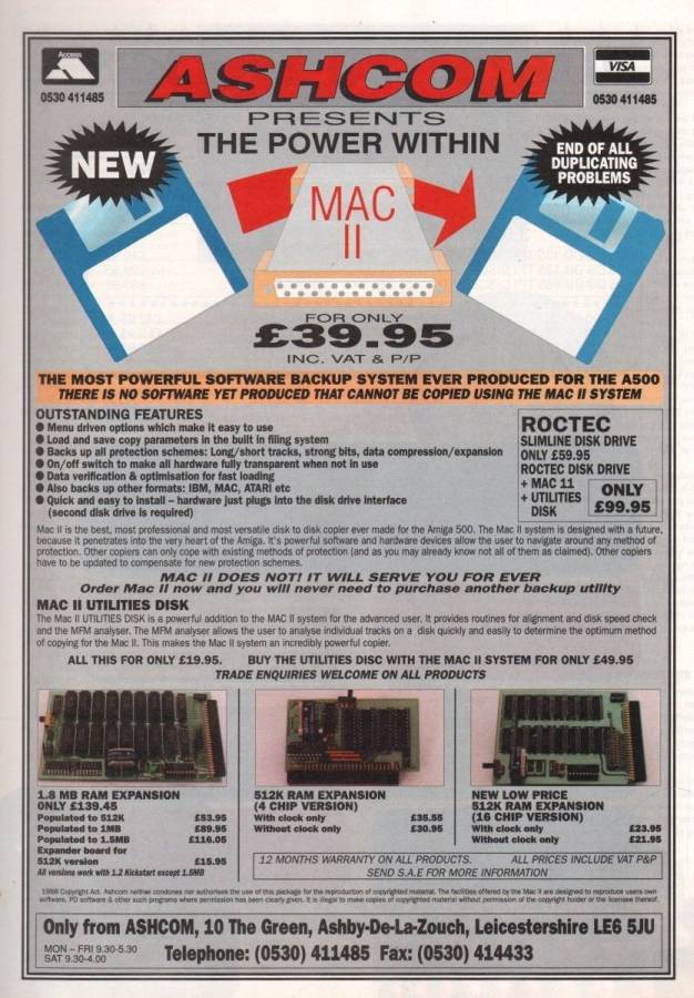 Ashcom Design 1.8MB - Vintage Ad (Datum: 1991-07, Herkunft: GB)