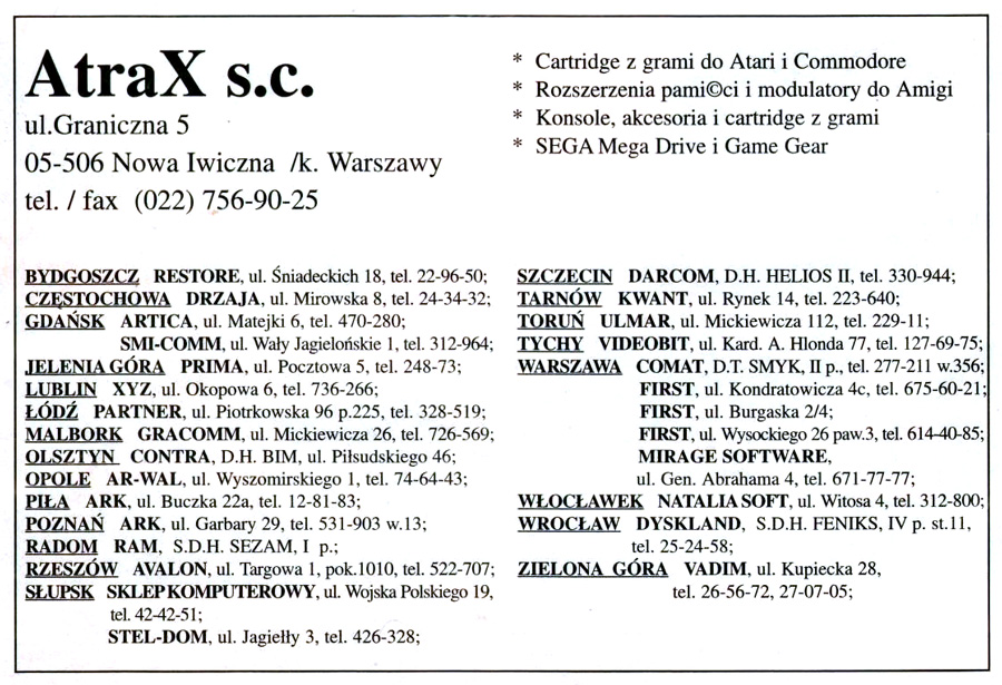 AtraX TV PAL Coder (TV Modulator) - Zeitgen&ouml;ssische Werbung - Datum: 1996-09, Herkunft: PL
