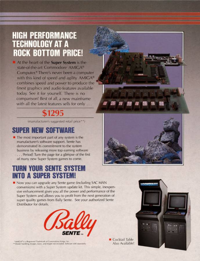 Bally Sente Sente Super System (SAC-III) - Vintage Advert - Date: 1987, Origin: US