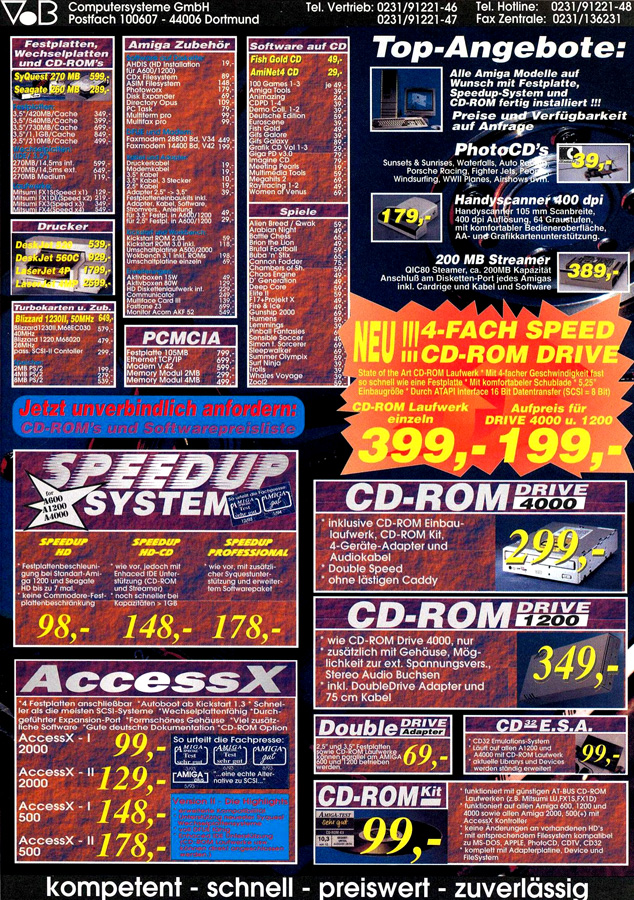 Breitfeld Computersysteme AccessX 500 - Vintage Advert - Date: 1995-02, Origin: DE