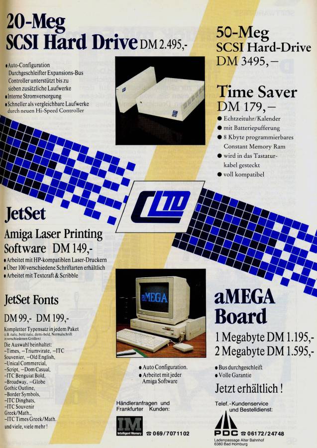 C-Ltd. A1000 SCSI - Vintage Advert - Date: 1987-06, Origin: DE