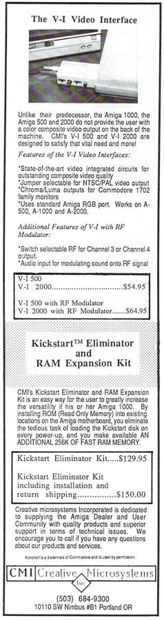Creative Microsystems V-I 2000 - Vintage Advert - Date: 1987-11, Origin: US