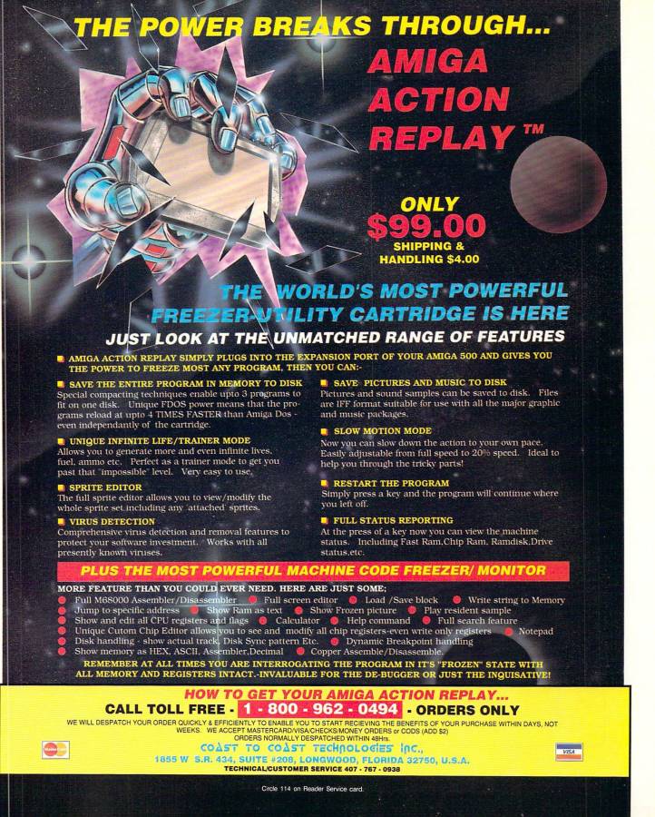 Datel Electronics Action Replay Mk I, II & III - Vintage Advert - Date: 1990-04, Origin: US