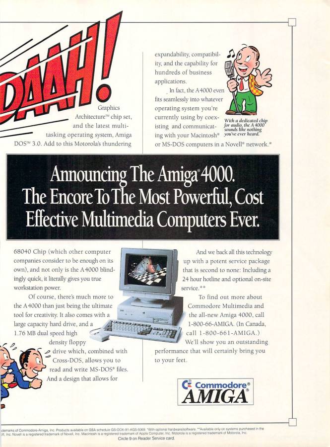 Commodore Amiga 4000 - Vintage Advert - Date: 1992-11, Origin: US