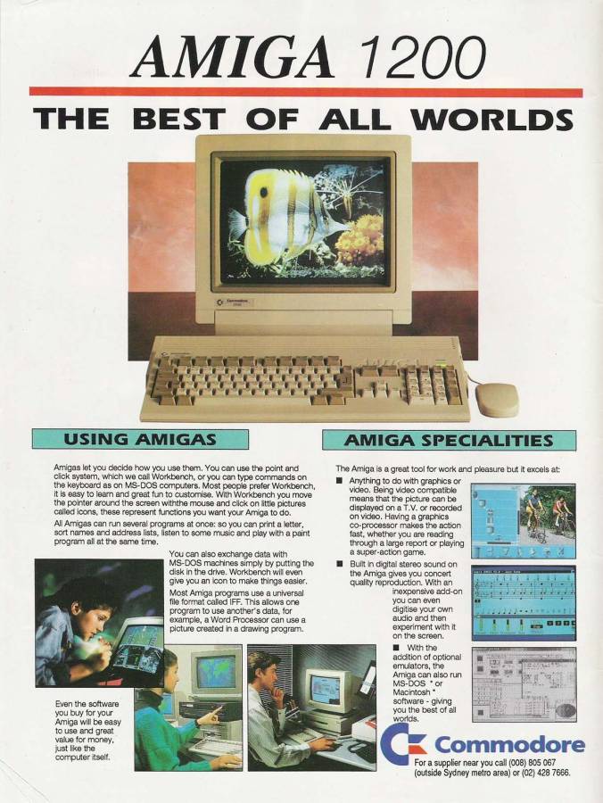 Commodore Amiga 1200 - Vintage Advert - Date: 1993-06, Origin: AU