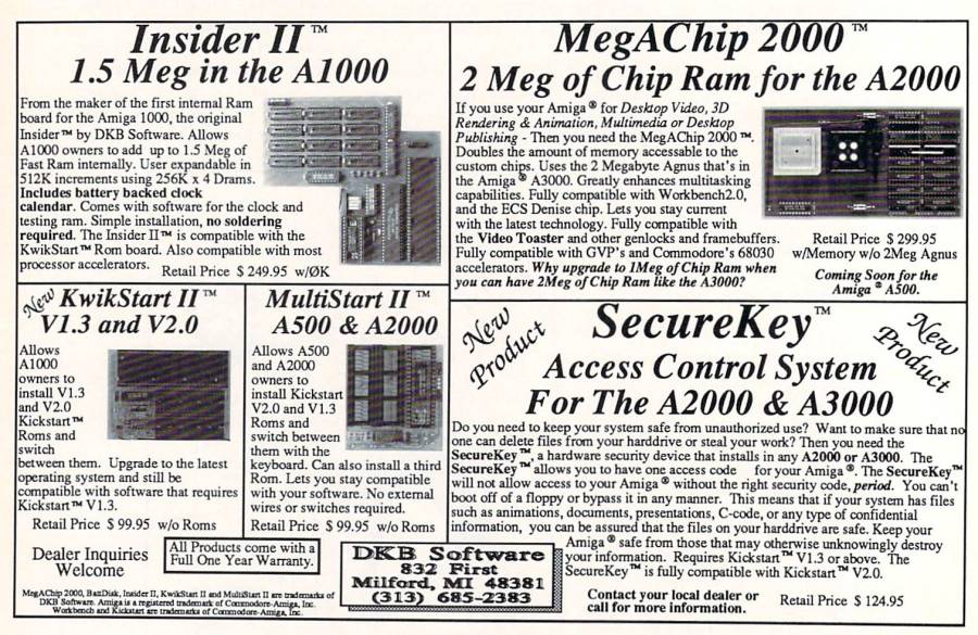 DKB MegAChip 2000 - Vintage Advert - Date: 1991-07, Origin: US
