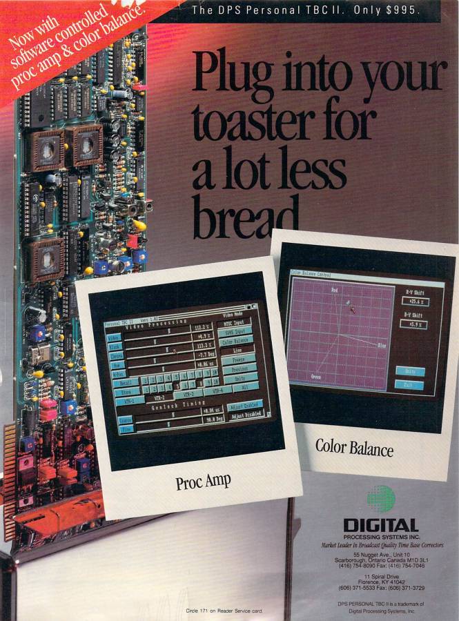 Digital Processing Systems Personal TBC II - Vintage Advert - Date: 1992-03, Origin: US