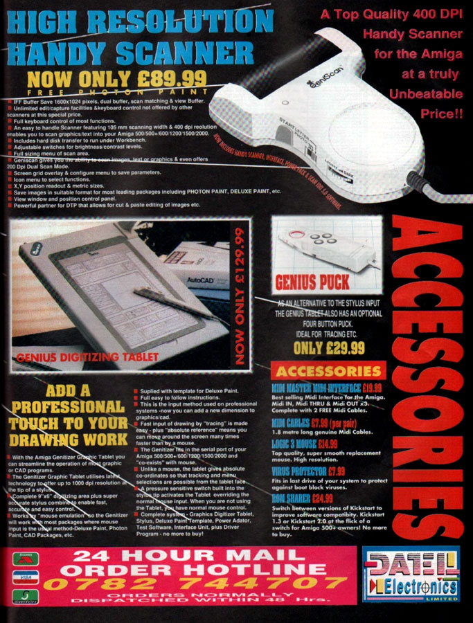 Datel Electronics Genitizer / Genius Digitizing Tablet - Vintage Advert - Date: 1993-10, Origin: UK