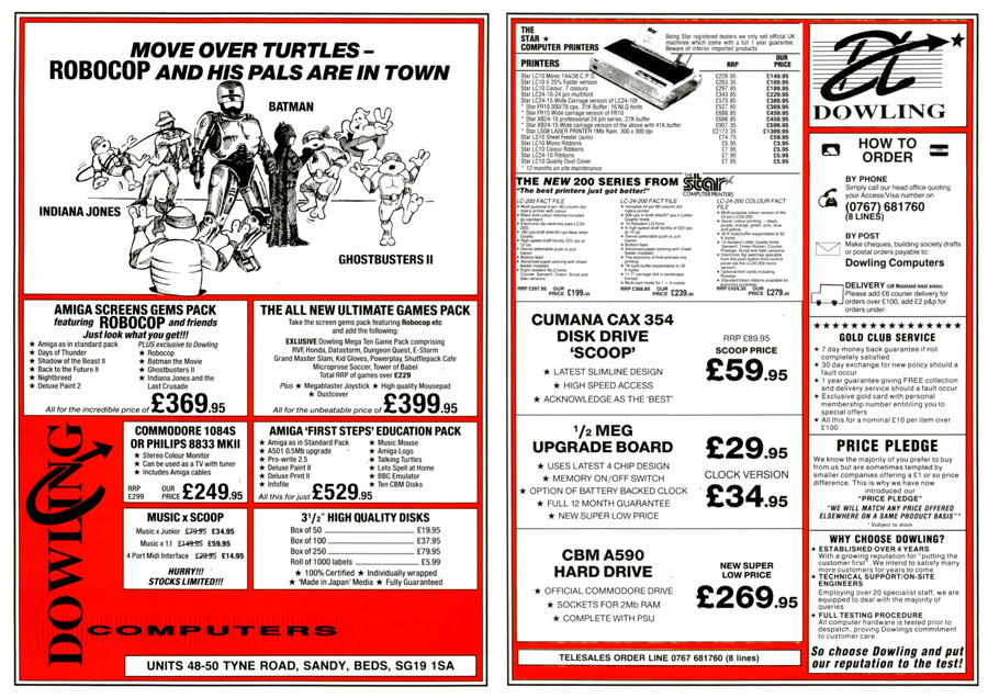 Dowling Computers Megaboard 500 - Vintage Advert - Date: 1990-12, Origin: GB