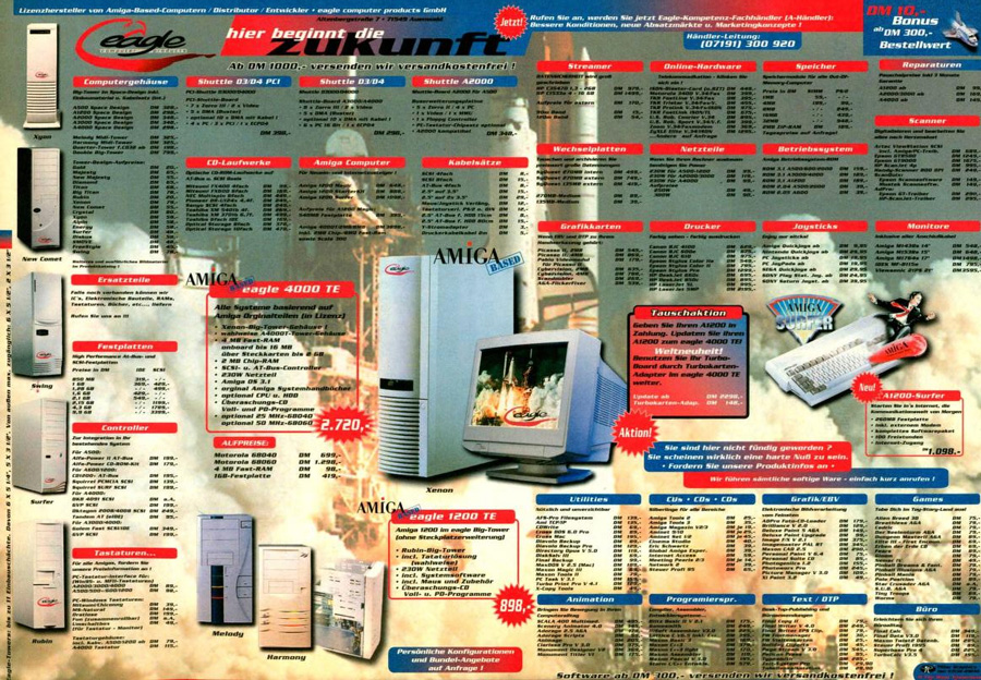 Eagle Computer Products PC-Tastaturinterface (A1200) - Zeitgen&ouml;ssische Werbung - Datum: 1996-06, Herkunft: DE