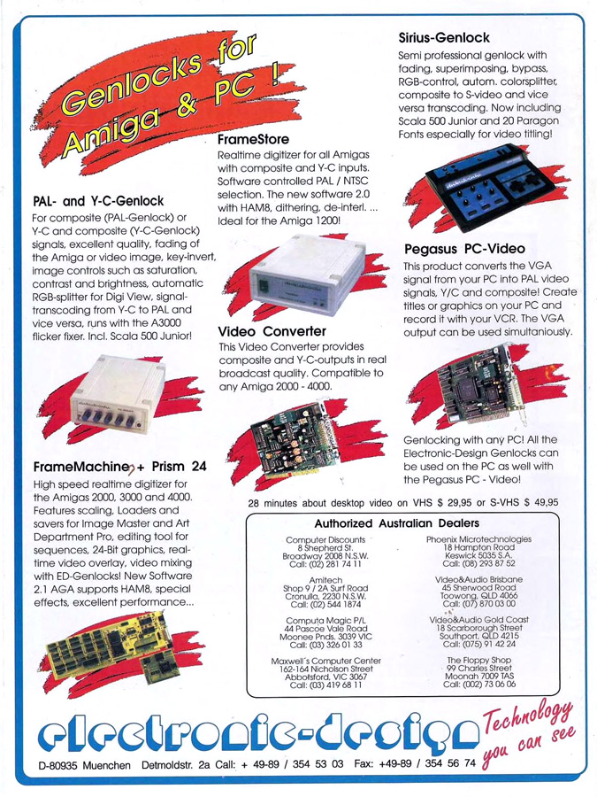 Electronic Design FrameStore - Vintage Advert - Date: 1993-08, Origin: AU