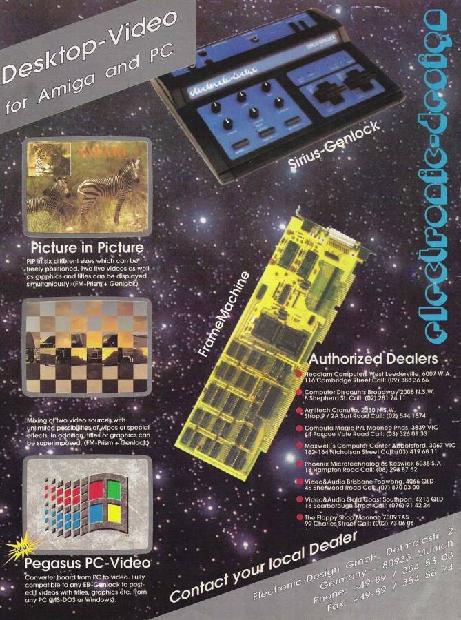 Electronic Design Sirius - Vintage Ad (Datum: 1993-10, Herkunft: AU)