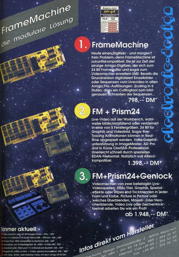 Electronic Design FrameMachine - Vintage Advert - Date: 1993-11, Origin: DE