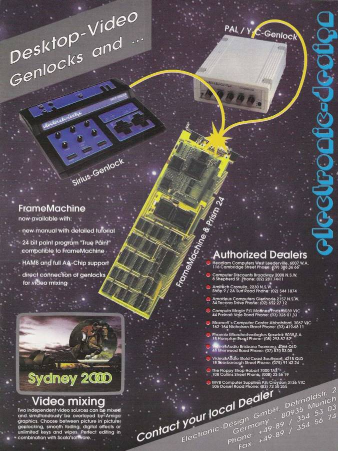 Electronic Design / Hama Y/C-Genlock / Genlock S-590 - Vintage Advert - Date: 1994-02, Origin: AU