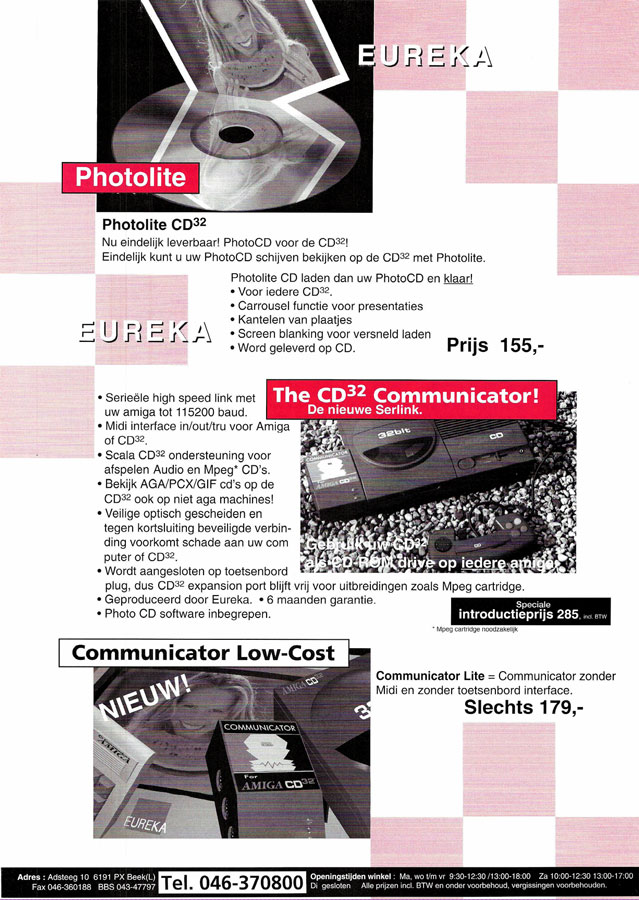 Eureka Communicator I & II - Vintage Advert - Date: 1994-07, Origin: NL