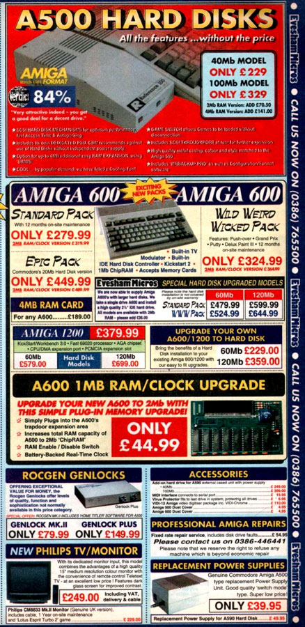 Evesham Micros Reference 40/100 - Vintage Advert - Date: 1995-02, Origin: UK