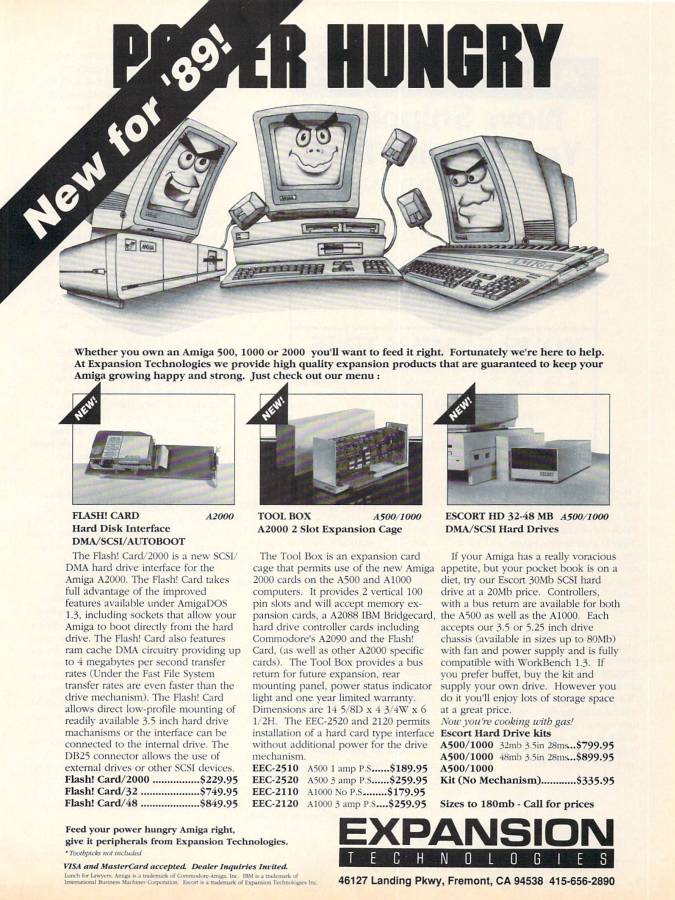 Expansion Technologies ToolBox - Vintage Advert - Date: 1989-01, Origin: US