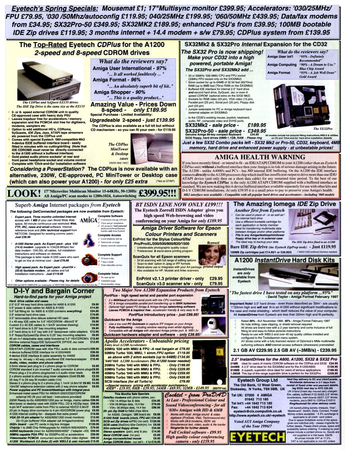 Eyetech PortPlus - Zeitgen&ouml;ssische Werbung - Datum: 1997-05, Herkunft: UK