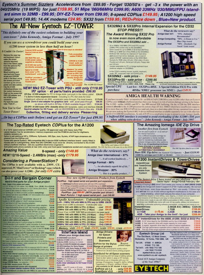 Eyetech PortJnr - Zeitgen&ouml;ssische Werbung - Datum: 1997-10, Herkunft: UK