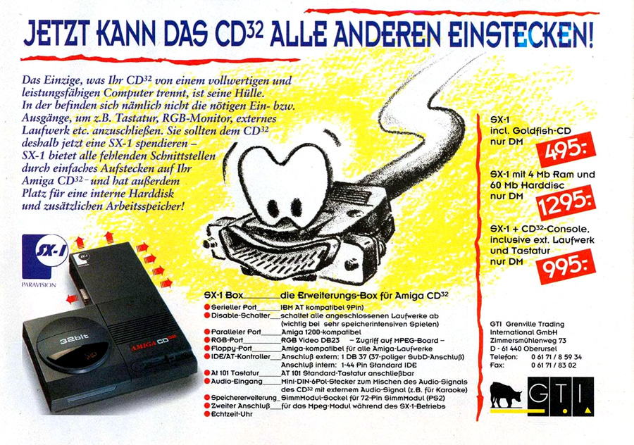 Paravision / Microbotics SX-1 - Zeitgen&ouml;ssische Werbung - Datum: 1995-01, Herkunft: DE