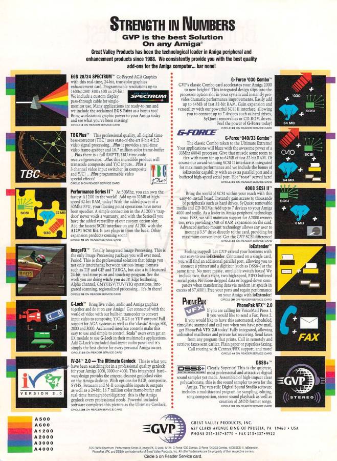Great Valley Products EGS 28/24 Spectrum - Vintage Ad (Datum: 1993-11, Herkunft: US)