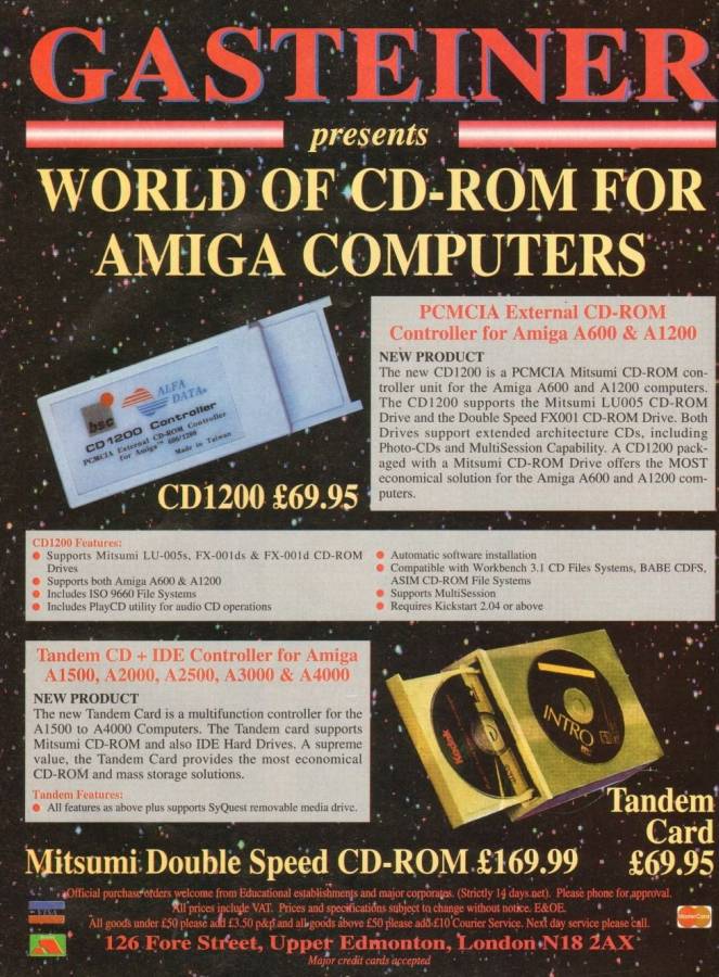 BSC / Alfa Data CD1200 - Vintage Advert - Date: 1994-08, Origin: GB