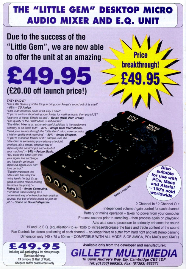 Gillet Multimedia Little Gem - Vintage Advert - Date: 1996-05, Origin: UK
