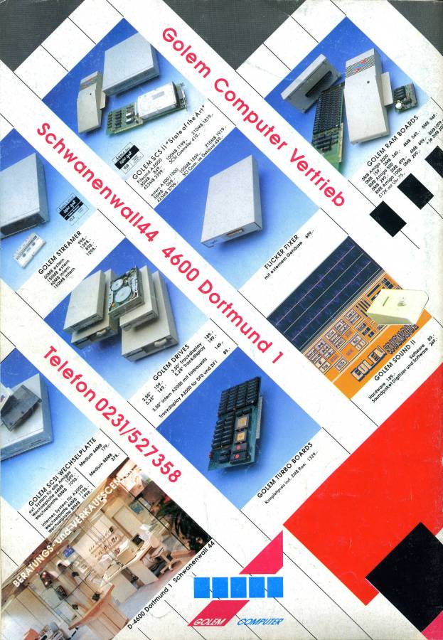 Kupke Golem SCSI II (A2000) - Vintage Advert - Date: 1992-02, Origin: DE