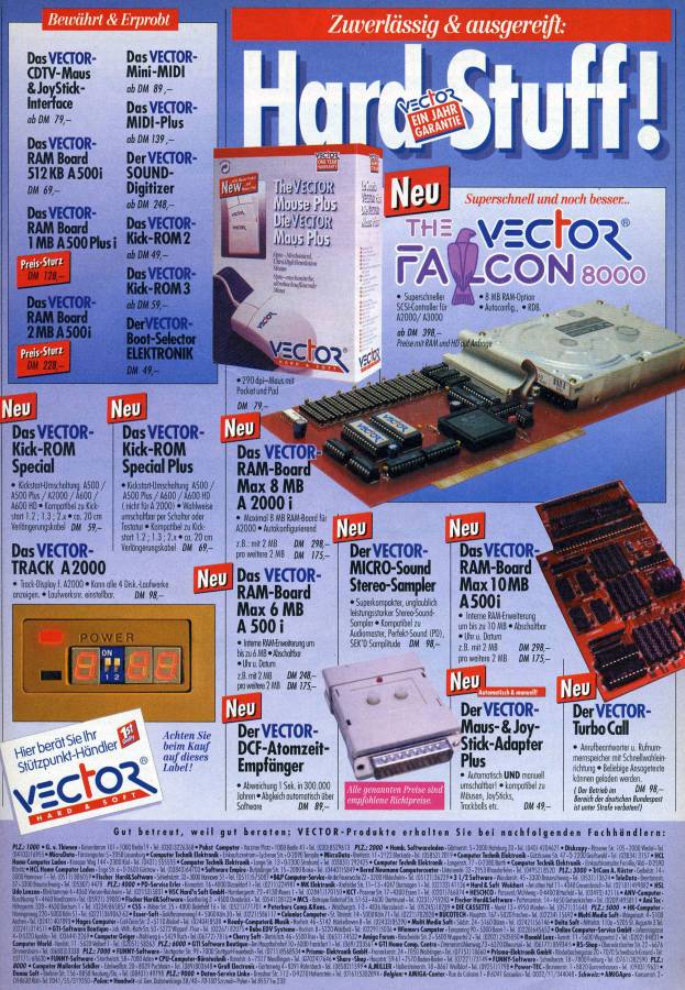 HK-Computer Vector Falcon 8000 - Vintage Advert - Date: 1992-11, Origin: DE