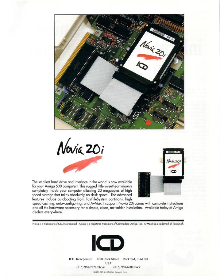 ICD AdIDE 40 (Prima) & 44 (Novia) - Vintage Advert - Date: 1991-04, Origin: US