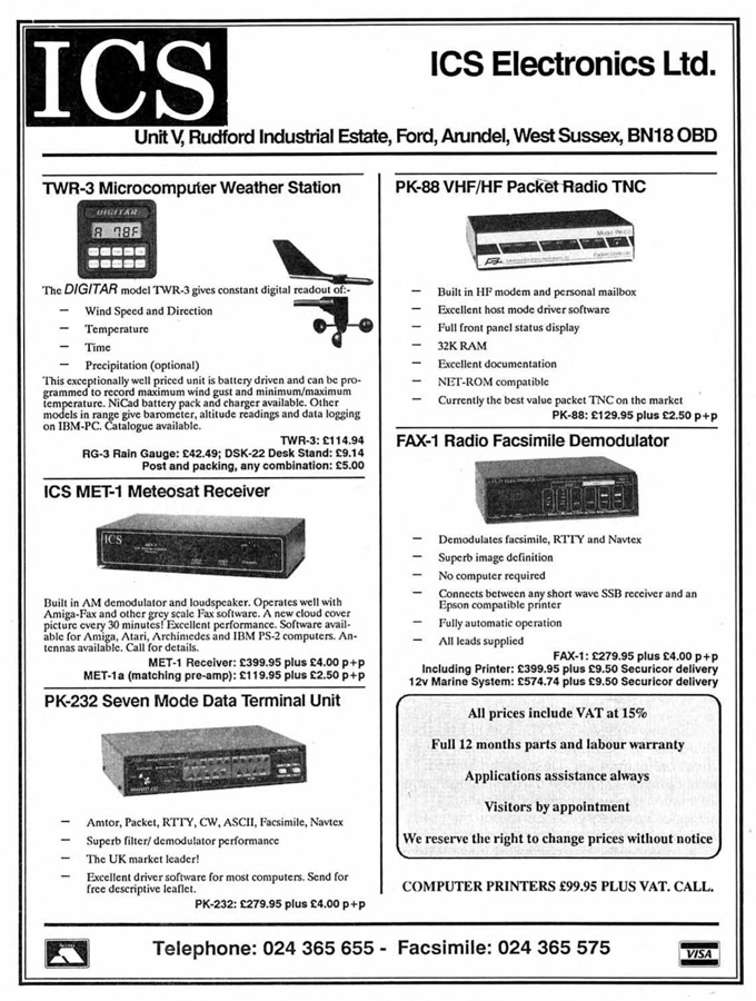 ICS Electronics MET-1 - Vintage Advert - Date: 1989-05, Origin: UK