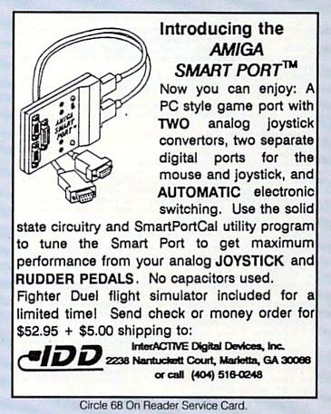 Interactive Digital Devices Amiga Smart Port - Zeitgen&ouml;ssische Werbung - Datum: 1992-12, Herkunft: US