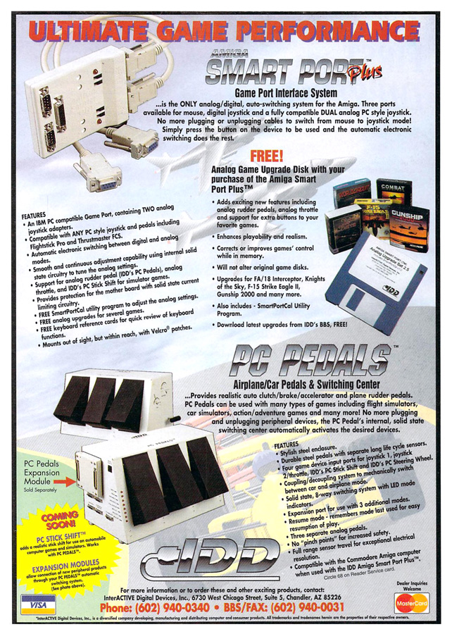 Interactive Digital Devices Amiga Smart Port - Zeitgen&ouml;ssische Werbung - Datum: 1994-07, Herkunft: US