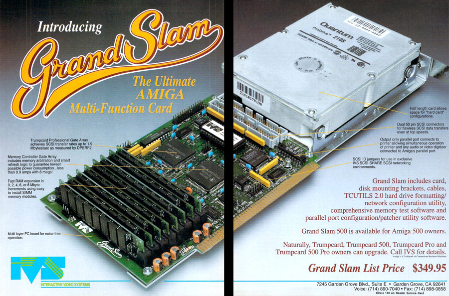 Interactive Video Systems Grand Slam - Vintage Advert - Date: 1991-05, Origin: US