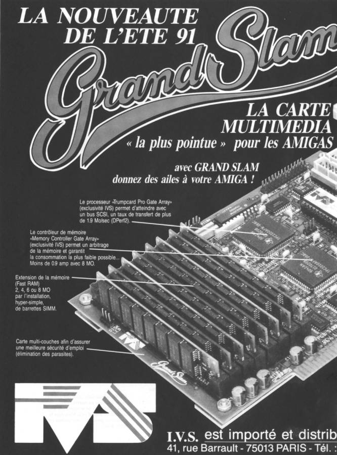Interactive Video Systems Grand Slam - Vintage Ad (Datum: 1991-07, Herkunft: FR)