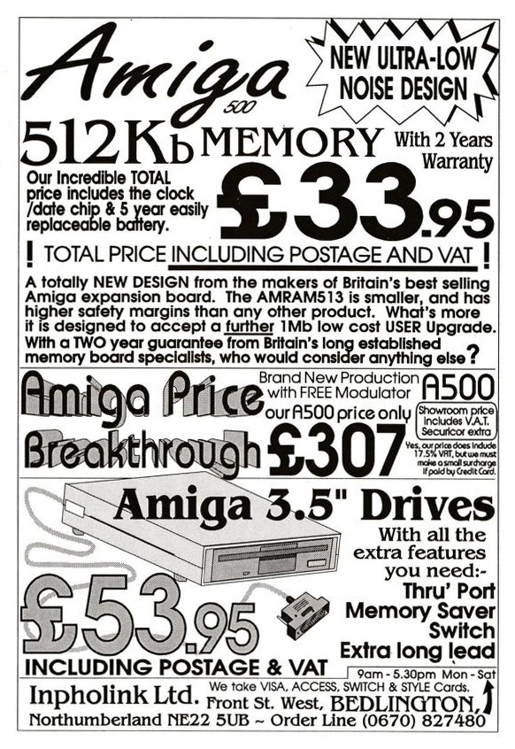 Inpholink AMRAM513 - Zeitgen&ouml;ssische Werbung - Datum: 1991-06, Herkunft: DE