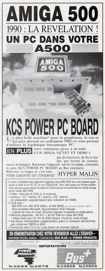 Kolff Computer Supplies Power PC Board - Vintage Advert - Date: 1990-07, Origin: FR