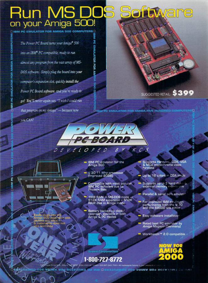 Kolff Computer Supplies Power PC Board - Vintage Advert - Date: 1991-11, Origin: US