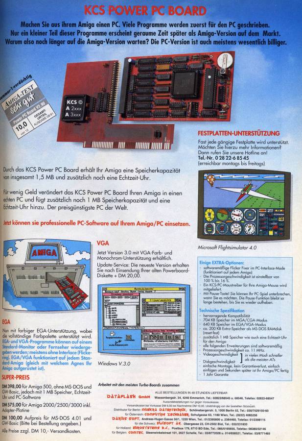 Kolff Computer Supplies Power PC Board - Vintage Advert - Date: 1991-12, Origin: DE
