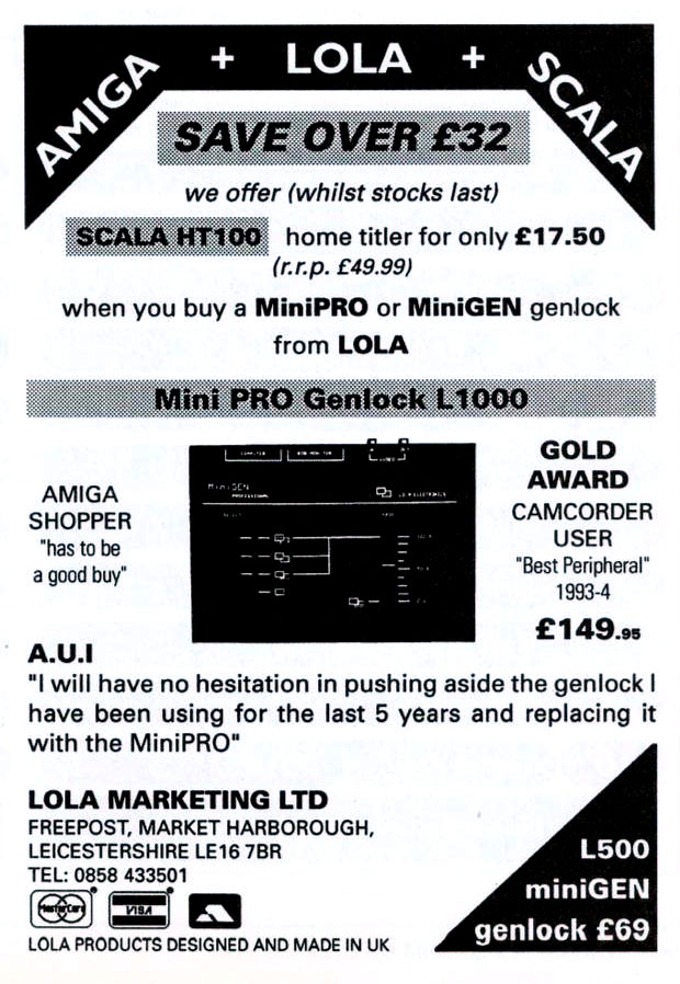 Lola Electronics L1000 MiniGEN Professional / MiniPRO - Vintage Advert - Date: 1994-10, Origin: GB
