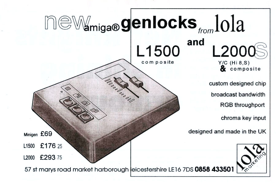 Lola Electronics L2000 - Vintage Advert - Date: 1995-01, Origin: GB